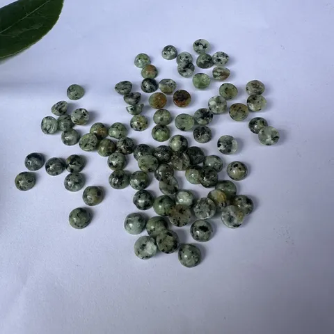 Natürlicher Afrikanischer Türkis Lose Stein Flache Rückseite Cabochon Rund Wassertropfen Oval Form Polierter Stein Perlen Für DIY Ohrring Ring Schmuckherstellung Komponenten