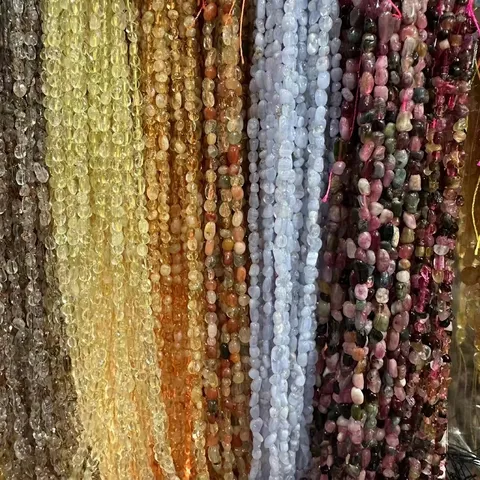 Irregular Natural Stone Beads Raw Ore Nugget Loose Beads For DIY Jewelry Making Bracelet Necklace Handmade Accessories