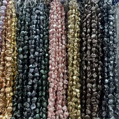 Natural Shell Artificial Pearl Irregular Teeth Baroque Style Loose Beads For DIY Necklace Bracelet Craft Accessories