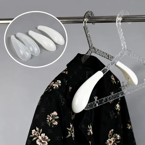 Huishouden Kledinghanger Schouderverbreding Accessoires Anti-Krenk Plastic Schouderpads Beschermer Voor Kleerhangers