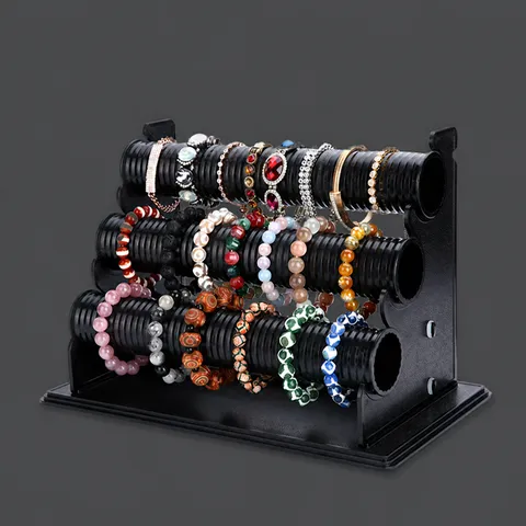 Plastic Multilayer Detachable Bracelet Display Stand Countertop Watch Storage Holder For Jewelry Store Home
