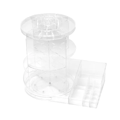 Transparante Draaibare Cosmetische Opbergdoos Meertraps Make-up Organizer Desktop Huidverzorging Houder