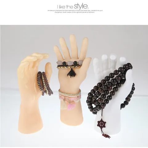 Kunststof Etalagepop Hand Display Standering Armband Horloge Houder Sieraden Display Prop Hand Model Voor Toonbank Vitrine