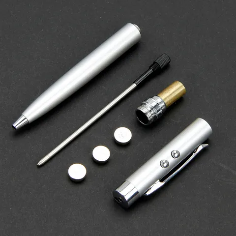 Multifunctional Laser Pointer Pen LED Light Infrared Cat Toy Creative Ballpoint Metal Pen Office Business Gift