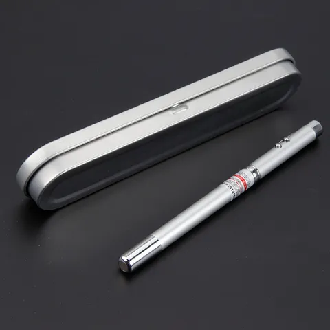 Metal Multi Function Infrared Laser Pointer Pen Telescopic Teaching Pen Ballpoint Pen Office School Supplies