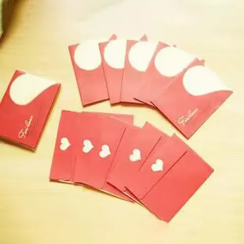 Mini Herz Papier Umschläge Süße Kleine Grußkarten Umschläge Für Segnung Mitgliedskarten Party Schreibwaren Zubehör
