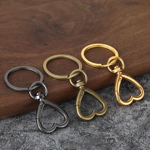 Cierre de Langosta en Forma de Corazón de Aleación de Zinc Conector de Gancho para Llavero DIY Fabricación de Joyería Accesorios Bolsos