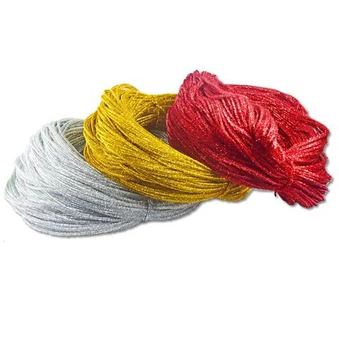 Ruband De Guirlande De Bandes De Tinsel Métalliques Colorées Pour Artisanat De Noël Décoration DIY Décor De Fête Festif Brillant