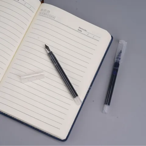 Stylo Plume Liquide Direct Étudiant Plume en Acier Inoxydable Écriture Lisse Bureau École Papeterie