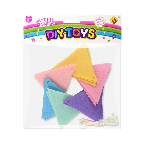 Guirlande de Fanions Non Tissés DIY Drapeaux Triangulaires Fait Main pour Fête de Noël Anniversaire Décoration de Fenêtre Maison