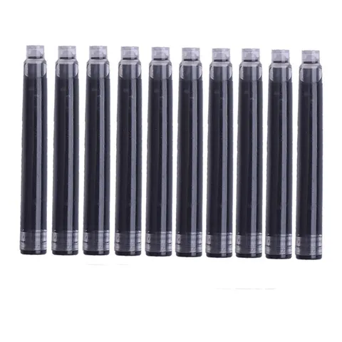 Cartouches de Rechange d'Encre pour Stylo Plume Calibre Standard Encre Effaçable Bleu Noir Rouge Recharges École Bureau Papeterie