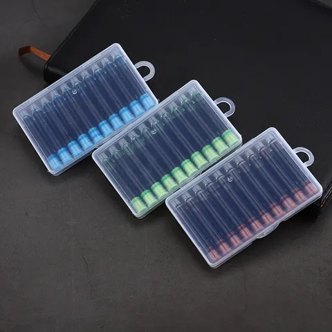 Recharges d'Encre pour Stylo Plume Calibre 3.4 Cartouches d'Encre Colorées En Plastique Fournitures de Bureau