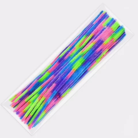 Tiges Chenille Arc-en-Ciel Cure-Pipes Fil Souple Coloré Matériaux de Bricolage DIY Fournitures d'Art Flexibles Pour Enfants Projets Créatifs