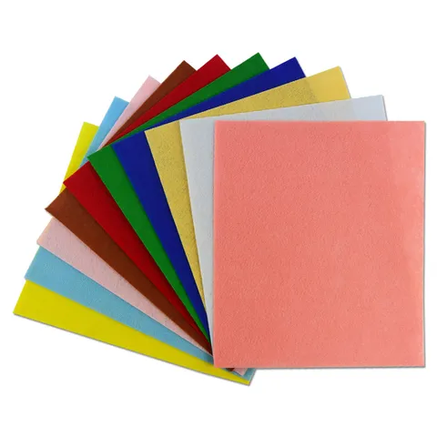 Feuilles de Tissu Non Tissé Coloré Pour Enfants DIY Fait Main Artisanat Enfants Art Projets De Couture Et Matériaux Créatifs