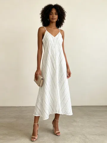 Γυναικείο Casual Diakopes V Laimokopsi Amaniko Rigie Makry Slip Dress High Waist Zipper Maxi Dress Fashion Summer Party Dress