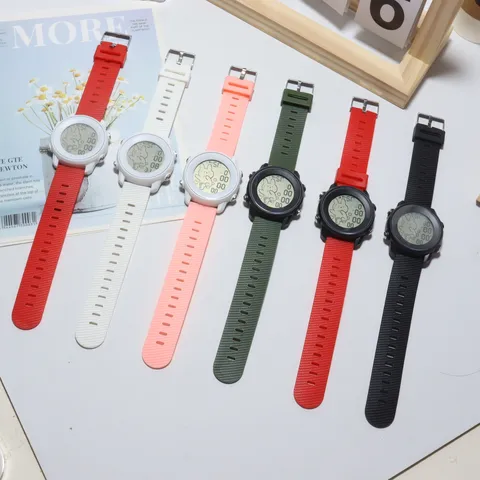 Orologio Sportivo Digitale in Plastica e Silicone per Bambini Con Motivo a Coniglio Allarme Luminoso Orologio Elettronico