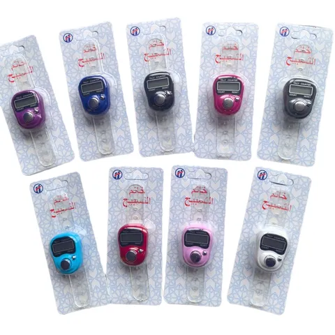 Portable Digital Finger Ring Counter LCD Electronic Tally Counter Hand Held Clicker For Prayer Stitch Counting Row Tracker
