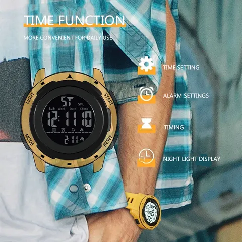 Multifunktionale Sport Digitaluhr Für Studenten Jugendliche Wasserdicht Leuchtender Alarm Outdoor Kinder Uhr Mode Elektronische Armbanduhr