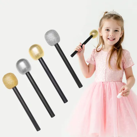 Halloween Decorative Fake Microphone Toy Children Handheld Singing Prop