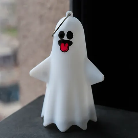 Halloween LED Ghost Light Hanging Ornament Plastic Glowing Cartoon Spooky Lamp For Festival Home Party Decoration Haunted Props Gift