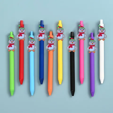 Cute Cartoon Penguin Gel Pen Colorful Writing Instrument For Students School Office Stationery Writing Supply