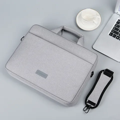 Borsa per Laptop di Grande Capienza Cartella da Lavoro in Tessuto Oxford Borsa a Mano per Computer Borsetta a Tracolla Casual per Uomo Donna