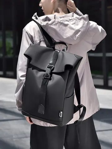 Mochila Casual Impermeable de Tela Oxford para Hombre Viaje de Tendencia Portátil
