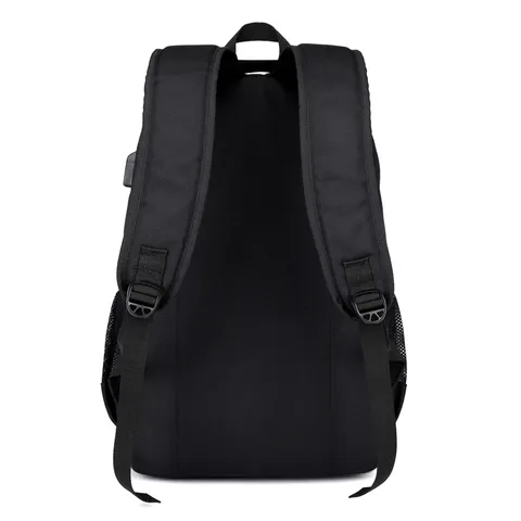 Mochila de Tela Oxford de Gran Capacidad Estilo Universitario Casual Bolso Escolar Con Puerto USB para Hombre Mujer Viaje