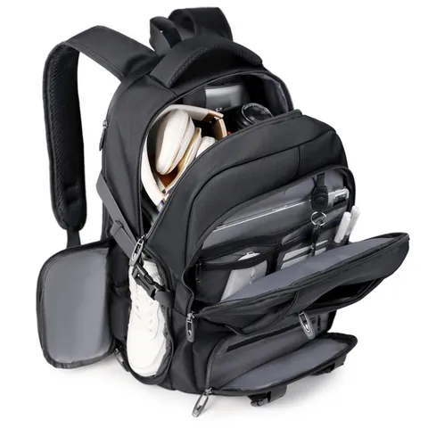 Gran Capacidad Viaje Mochila Impermeable Oxford Negocios Casual Portátil Mochila Expandible Multi Bolsillo Bolsa