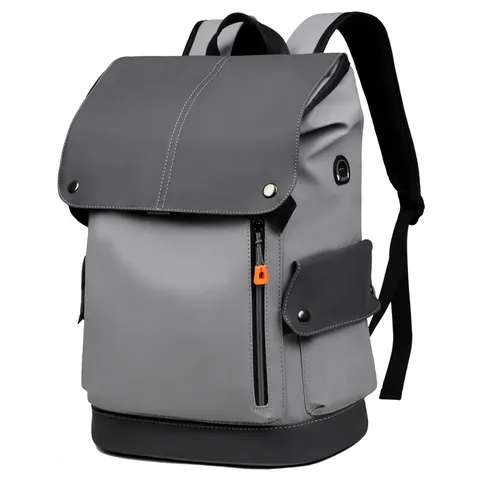 Mochila de Cuero PU Casual de Negocios para Hombre Gran Capacidad Viaje Viajero Daypack Reducción de Carga Bolsa para Laptop
