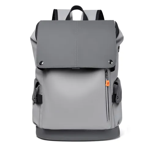 Mochila de Cuero PU Casual de Negocios para Hombre Gran Capacidad Viaje Viajero Daypack Reducción de Carga Bolsa para Laptop