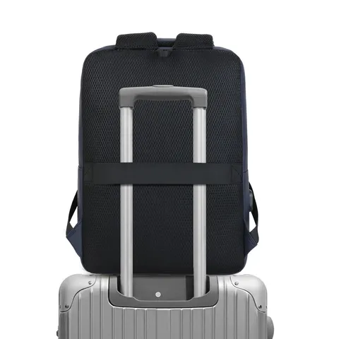 Mochila Impermeable de Negocios para Hombres Gran Capacidad Bolsa de Computadora Viaje Rucksack Casual PU Cuero Daypack para Desplazamientos
