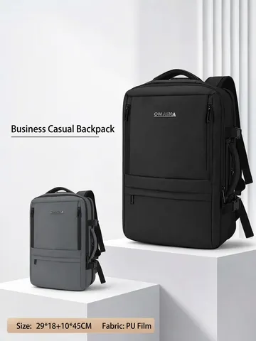 Mochila para Portátil de Negocios de Gran Capacidad Bolsa de Viaje Impermeable Extensible para Hombres y Mujeres