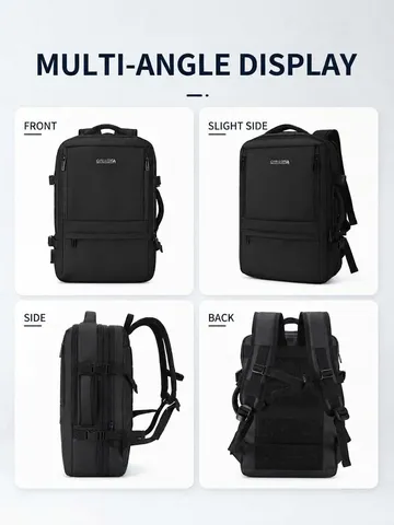 Mochila para Portátil de Negocios de Gran Capacidad Bolsa de Viaje Impermeable Extensible para Hombres y Mujeres