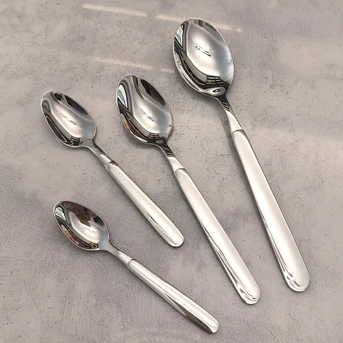 Cuillère en Acier Inoxydable 316 Qualité Alimentaire Cuillère à Soupe Cuillère à Dîner Cuillère à Dessert Enfants