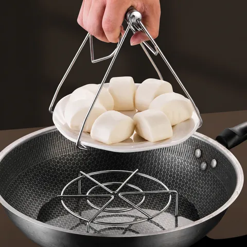 316L Stainless Steel Steaming Rack Heavy Duty Tripod Steamer Stand For Rice Cooker And Kitchen Cooking
