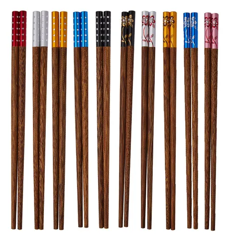 Tragbares Holz Essstäbchen Set Mit Aufbewahrungsbox Süße Cartoon Schüler Kinder Essstäbchen Wiederverwendbares Reise Geschirr