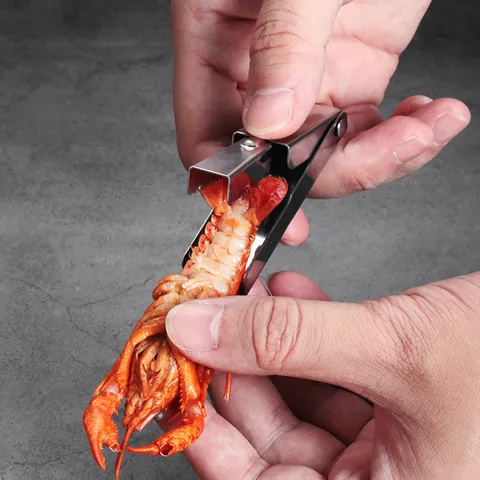 Stainless Steel Lobster Peeler Walnut Cracker Multi Functional Seafood Sheller Kitchen Tool Ergonomic Seafood Opener