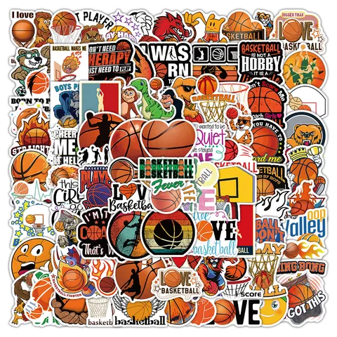 Basketball Wasserdichte Aufkleber Cartoon Abziehbilder Für Laptop Koffer Skateboard Gitarre Wasserflasche Ästhetische Dekoration