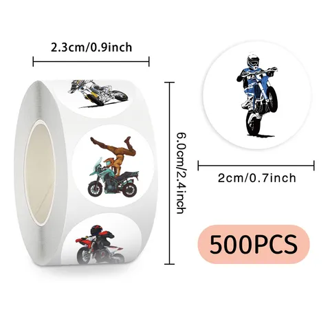 Dekorative Motorrad Rollen Aufkleber Wasserdichte Abziehbilder Für Auto Scrapbooking Handbuch Laptop Gepäck Handwerk Dekoration