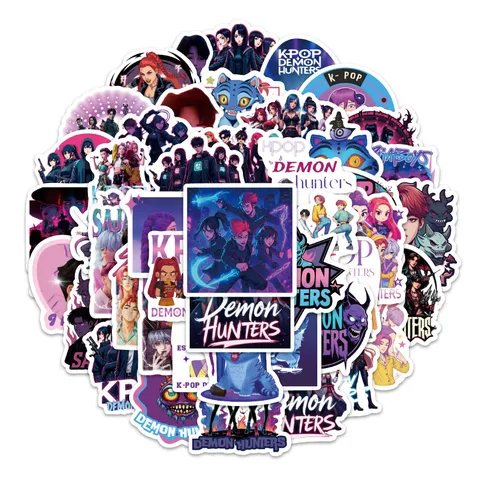 Kpop Demon Hunters Wasserdichte Cartoon Aufkleber DIY Abziehbilder Für Laptop Koffer Skateboard Sammelalbum Vinyl Aufkleber Pack