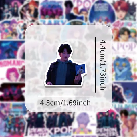 K-Pop Demon Hunters Anime Cartoon Graffiti Stickers Waterproof Vinyl Decals For Luggage Laptop Skateboard