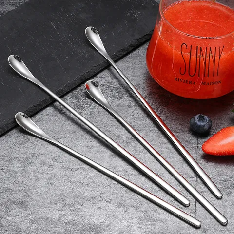 Stainless Steel Baby Milk Powder Stirring Rod Long Handle Mixing Spoon Infant Formula Stirrer With Storage Box