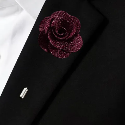 Elegante Kamelie Blume Brosche Mode Stoff Blume Anzug Nadel Hochzeit Party Reversnadel Kleidung Zubehör Schmuck