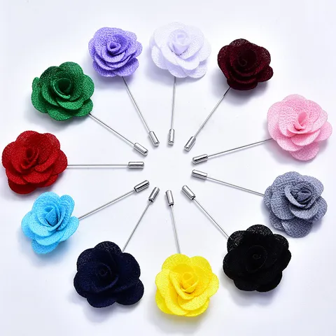 Elegante Kamelie Blume Brosche Mode Stoff Blume Anzug Nadel Hochzeit Party Reversnadel Kleidung Zubehör Schmuck