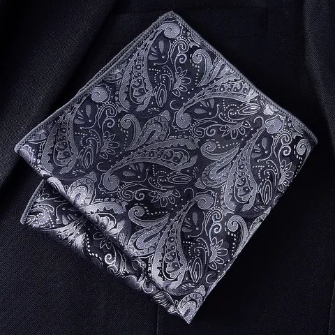 Heren Klassiek Paisley Jacquard Borstzakdoek Vintage Pak Zakdoek Zakelijk Bruiloft Feest Borstzak Doek