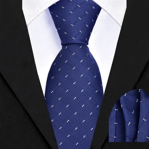 Herren Business Formal Krawatte Und Einstecktuch Set Polyester Twill Krawatte Mit Taschentuch Für Hochzeit Party Anzug Herren