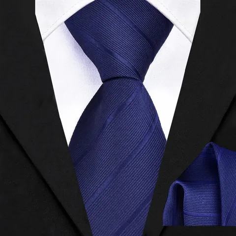 Herren Business Formal Krawatte Und Einstecktuch Set Polyester Twill Krawatte Mit Taschentuch Für Hochzeit Party Anzug Herren