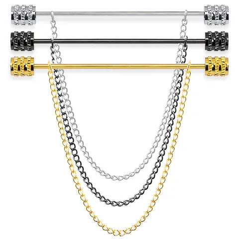 Heren Koperen Kraag Speld Das Balk Franse Hemd Hoek Clip Kwast Ketting Zakelijke Mode Sieraden