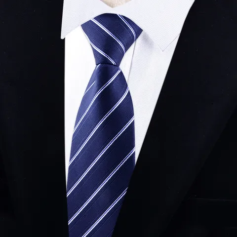 Heren Zakelijk Formele Rits Stropdas Set Met Pocket Square Manchetknopen En Das Speld Polyester Gestre Td Das Geschenkdoos